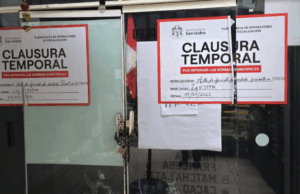 Municipal de San Isidro clausura negocios de emprendedores
