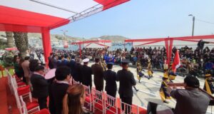 Ancón se vistió de gala para rendir homenaje a la patria con gran desfile cívico escolar a orillas del mar de Grau