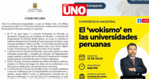 Escuela de Filosofía de San Marcos censura conferencias por motivos ideológicos