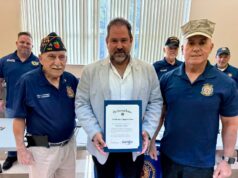 El Embajador Luis Suárez fue reconocido por la legión americana