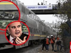 Se descarriló el tren de López Aliaga durante su presentación