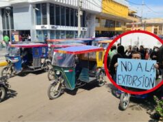 Mototaxistas protestan en SJL por ola de extorsión y exigen seguridad