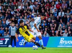 Joao Grimaldo destacó en triunfo del Riga F.C. al Beitar Jerusalén por 3-0 por la Conference League