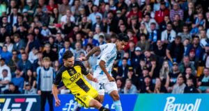 Joao Grimaldo destacó en triunfo del Riga F.C. al Beitar Jerusalén por 3-0 por la Conference League