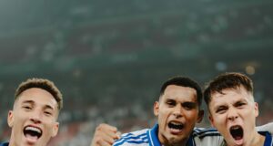 Marcos López anotó golazo de tiro libre en triunfo del Copenhague ante el Randers 5-1