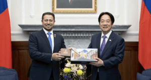 Presidente Lai da la bienvenida al presidente del Congreso de Guatemala