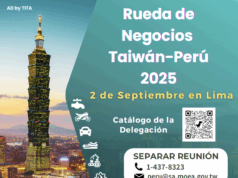 Taiwán impulsa vínculos comerciales con el Perú