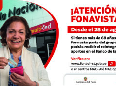 FONAVI: Este jueves 28 de agosto se inicia la devolución de aportes a más de 73 mil fonavistas desde los 68 años de edad