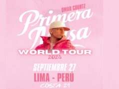Omar Courtz Anuncia concierto en Perú