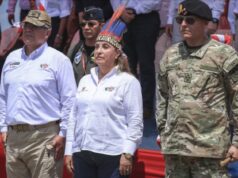 Dina Boluarte llegó a Santa Rosa de Loreto:“Nuestra soberanía no está en discusión”