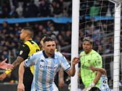 Racing Club clasificó en el final al vencer 3-1 a Peñarol y jugará Cuartos de Libertadores ante Vélez Sarsfield