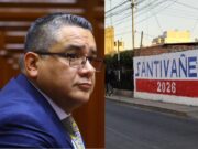 Juan José Santiváñez aparecen pintas con su apellido en Arequipa que impulsan su candidatura