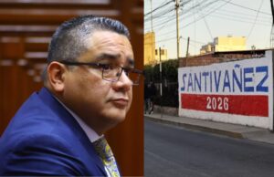 Juan José Santiváñez aparecen pintas con su apellido en Arequipa que impulsan su candidatura