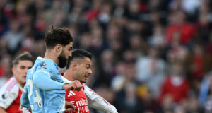 Arsenal y Manchester City empataron 1-1 en el partido central del domingo en la Premier League