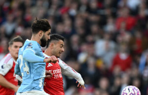 Arsenal y Manchester City empataron 1-1 en el partido central del domingo en la Premier League