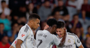 Real Madrid sigue firme en la punta e invicto de la Liga de España al golear a Levante 4-1