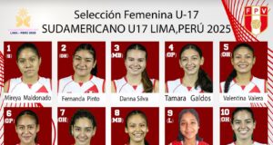 Perú presentó su lista para el Sudamericano U17 de Vóley a realizarse en Lima