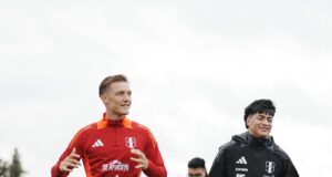 Selección realizó segundo día de trabajos en Uruguay con Oliver Sonne y Kenji Cabrera