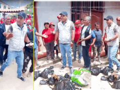 Indignación en Huayo: pobladores piden al alcalde caminar descalzo como protesta por abandono del distrito