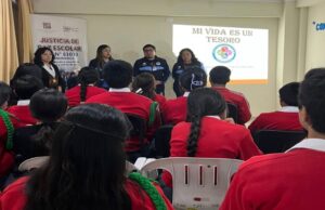 Cajamarca: jueces de paz escolar de Bambamarca reflexionan sobre las adicciones a drogas y alcohol en la vida estudiantil