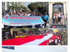 Trabajadores estatales marchan al Congreso por aprobación de modificatoria del D.L 1666