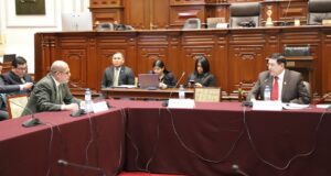 Presidente del Fuero Militar Policial sustenta presupuesto 2026 ante la Comisión de Presupuesto del Congreso