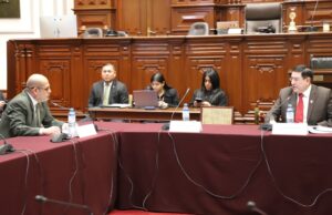 Presidente del Fuero Militar Policial sustenta presupuesto 2026 ante la Comisión de Presupuesto del Congreso