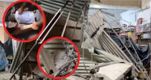 Derrumbe del techo en centro comercial de Chosica deja varios heridos