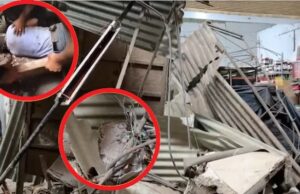 Derrumbe del techo en centro comercial de Chosica deja varios heridos