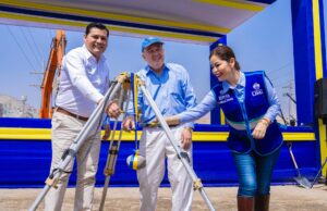 Colocan primera piedra a futura Alameda La Unión en Manchay