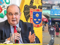 Comerciantes del Mercado Minorista marchan contra Rafael López Aliaga