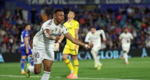 Real Madrid le ganó a Getafe 1-0 y recuperó la punta de la Liga de España