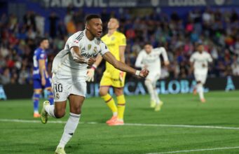 Real Madrid le ganó a Getafe 1-0 y recuperó la punta de la Liga de España