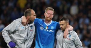 Kevin de Bruyne se pierde lo que resta del año en Napoli al sufrir rotura de biceps femoral