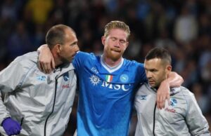 Kevin de Bruyne se pierde lo que resta del año en Napoli al sufrir rotura de biceps femoral