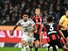 Bayern Múnich goleó al Eintracht Frankfurt 3-0 y sigue liderando la Bundesliga Alemana