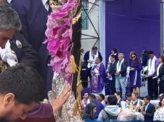 Universitario y Alianza Lima rindieron homenaje al Señor de los Milagros