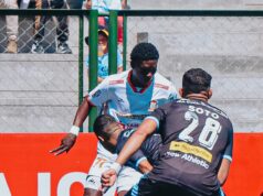 Ayacucho F.C. y ADT de Tarma empataron 2-2 en partido que tuvo dos expulsados en el cuadro local