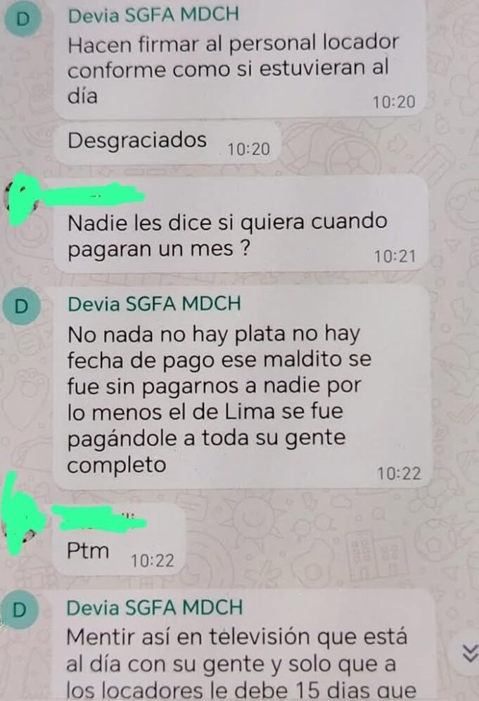 Jefa de Tesorería de Chorrillos, Yolanda Mullisaca Santoyo, guarda silencio ante denuncias por falta de pago al personal municipal