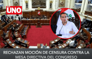 Congreso rechaza admitir a debate moción de censura contra la Mesa Directiva de José Jerí