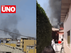 Bomberos evacúan hospital por incendio en casa aledaña al Mogrovejo en Cercado de Lima