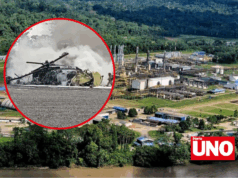 Tres muertos al caer helicóptero en planta de gas de Cusco