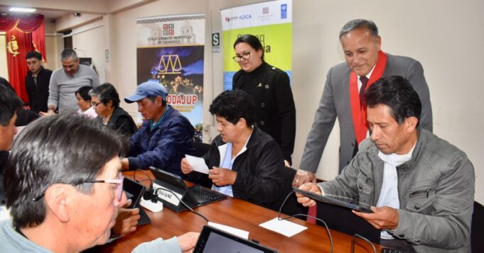 Corte de Cajamarca fortalece la justicia de paz con nueva capacitación en el sistema SISJUPAZ