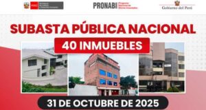 ¡Atención! PRONABI subastará 40 inmuebles: conoce cuándo será y cómo participar