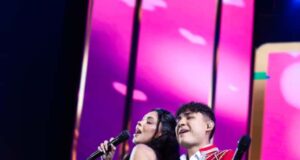 Pamela Franco la rompió en aniversario de Los Caribeños