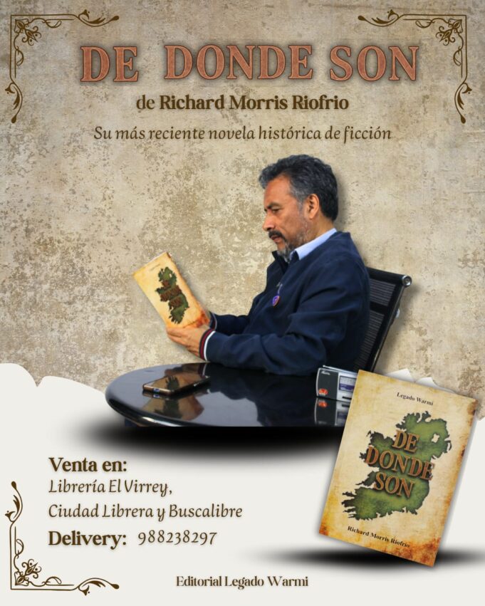 Editorial lanza nueva novela histórica de ficción: “De Dónde Son”, de Richard Morris Riofrío