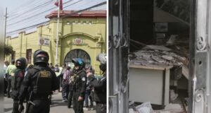 Tres policías heridos tras derrumbe de parte del techo de la Comisaría de Surquillo