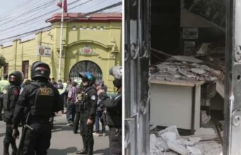 Tres policías heridos tras derrumbe de parte del techo de la Comisaría de Surquillo