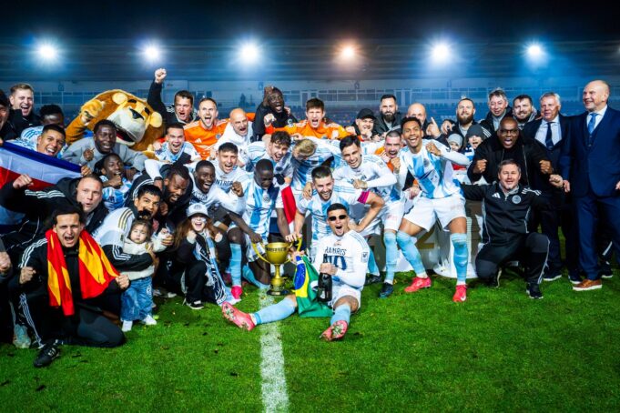 Joao Grimaldo salió campeón de la Liga de Letonia con el Riga FC al empatar con el Tukums 0-0