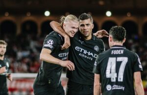Manchester City se dejó empatar en el final por Mónaco de Francia 2-2 en Champions League